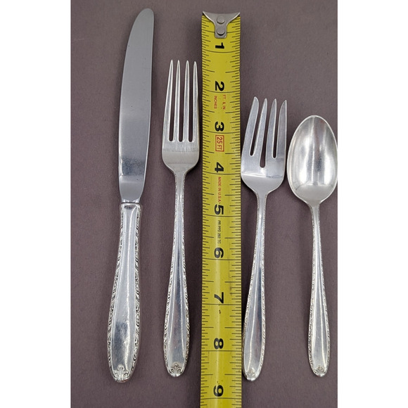 Alvin Southern Charm Sterling Silver 4 Pc Place Setting No Monogram - Picture 8 of 10